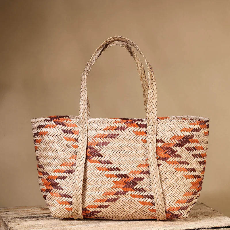 Beige - Handmade Water Hyacinth Shoulder Bag from Assam