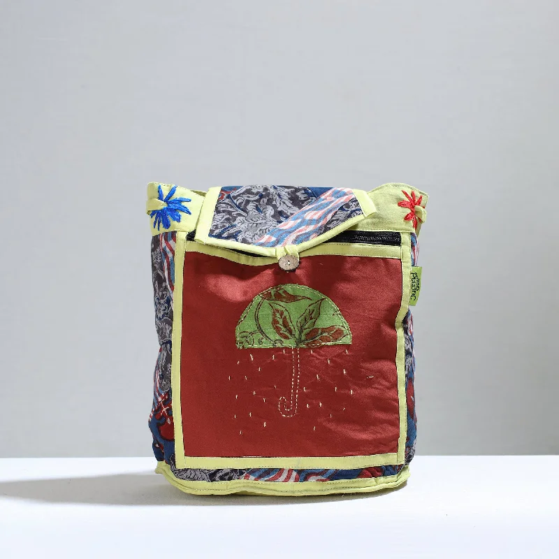 Multicolor - Jugaad Patchwork Handmade Pithu Bag 101