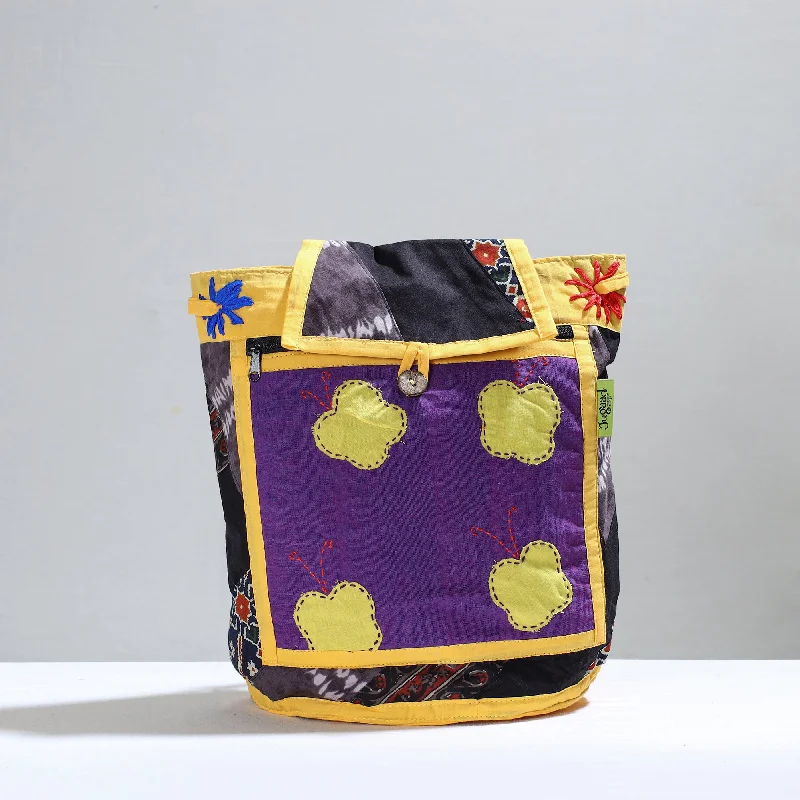 Multicolor - Jugaad Patchwork Handmade Pithu Bag 102