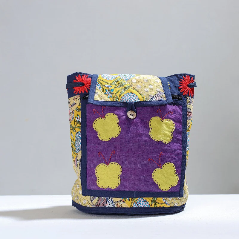 Multicolor - Jugaad Patchwork Handmade Pithu Bag 86