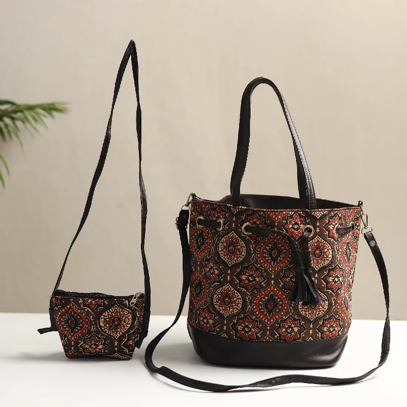 Handcrafted Block Printed Shoulder Bag (Set of 2) 02