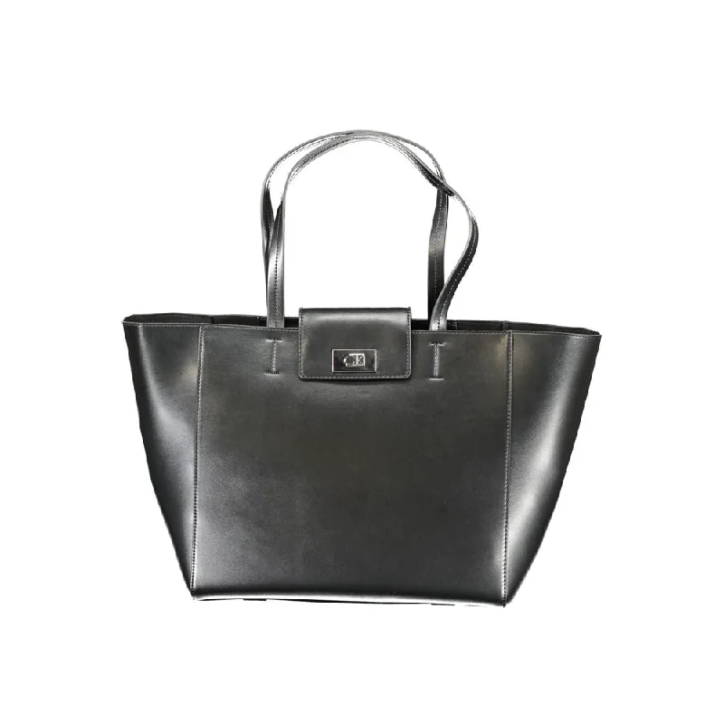 Calvin Klein Black Polyester Handbag