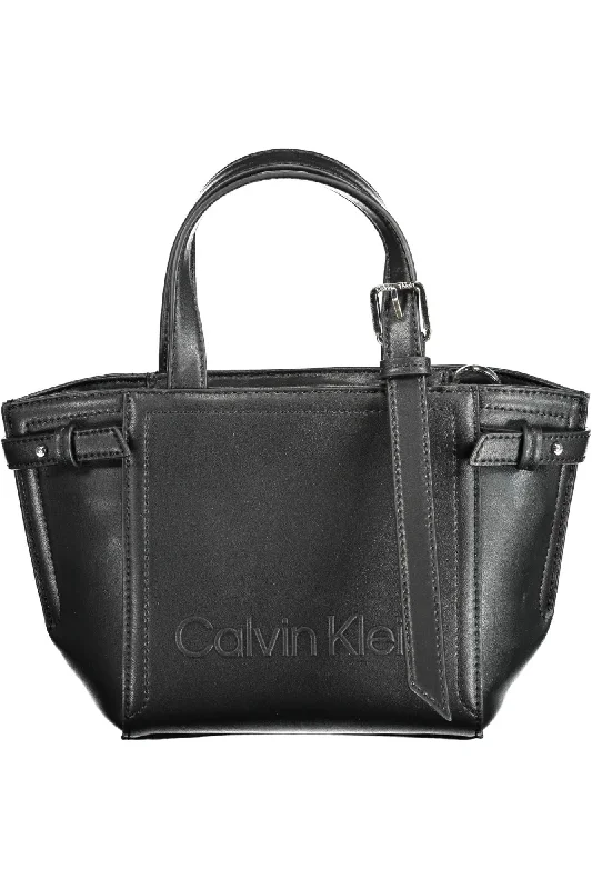 Calvin Klein Black Polyester Women Handbag