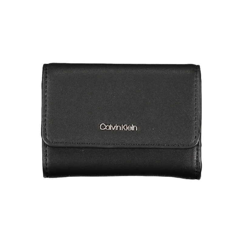 Calvin Klein Elegant Black Polyethylene Wallet