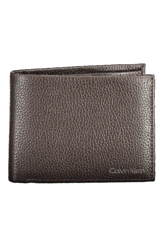 Calvin Klein Brown Leather Men Wallet