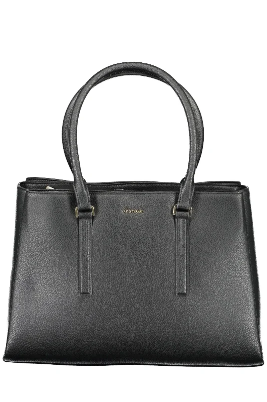 Calvin Klein Black Polyester Women Handbag