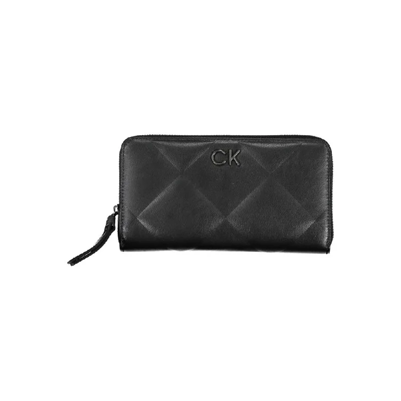 Calvin Klein Sleek Black RFID Blocking Wallet with Logo