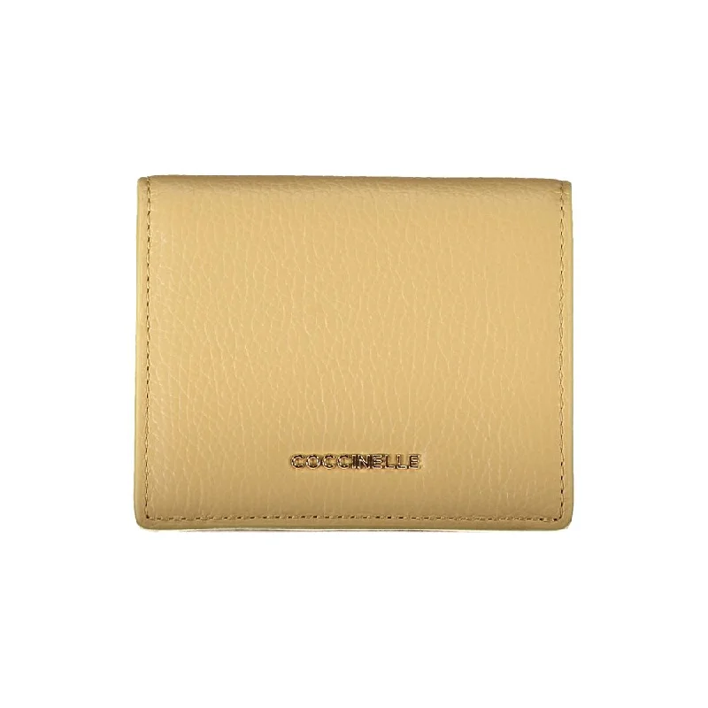 Coccinelle Beige Leather Wallet