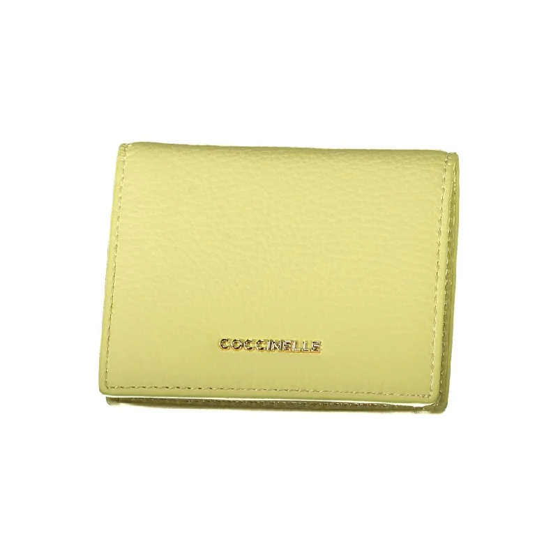 Coccinelle Yellow Leather Wallet