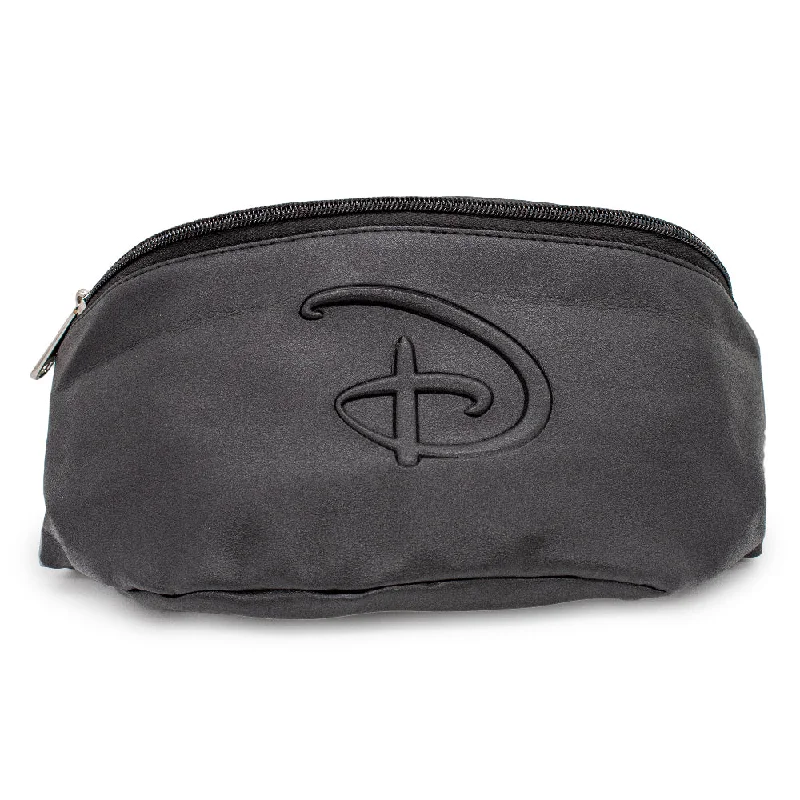 Fanny Pack - Embossed Black PU - Disney Signature D Logo Centered