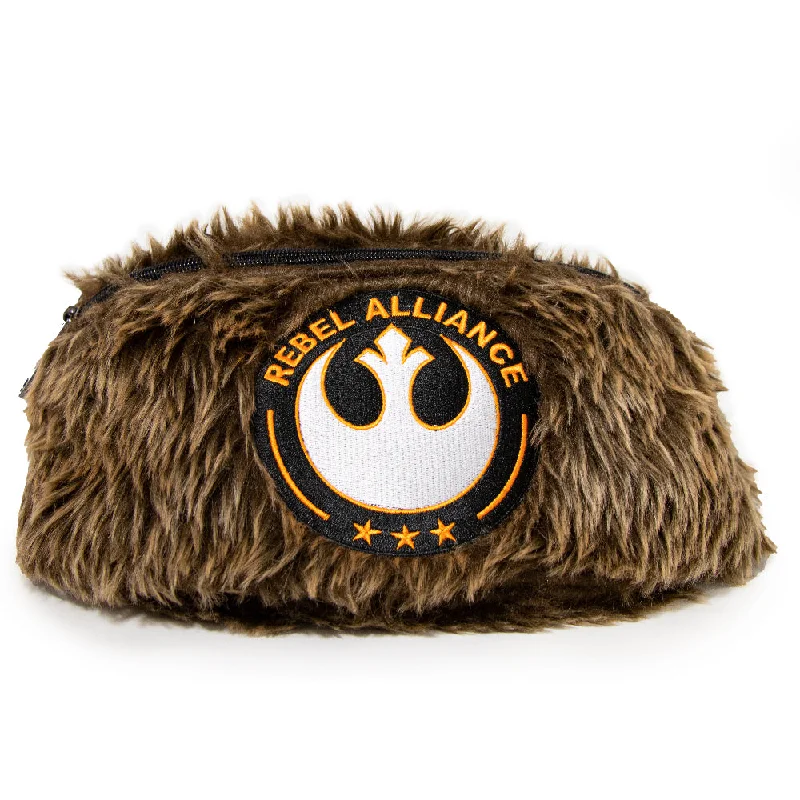 Fanny Pack - Star Wars REBEL ALLIANCE Chewbacca Fur with Bandolier Bounding Browns Grays