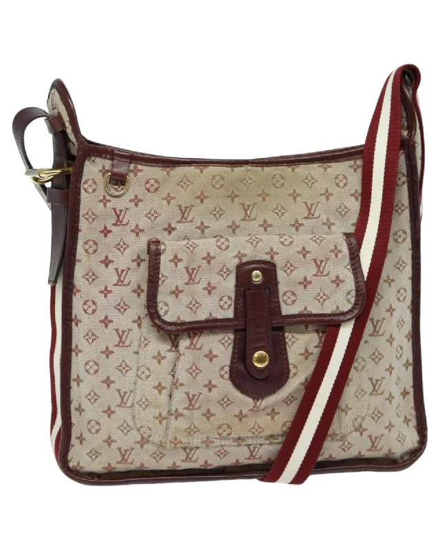 Monogram Mini Besace Shoulder Bag in Canvas