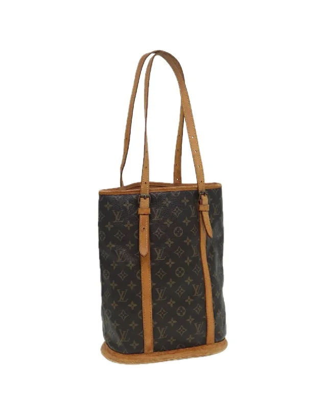 Monogram Canvas Shoulder Bag with Adjustable Strap