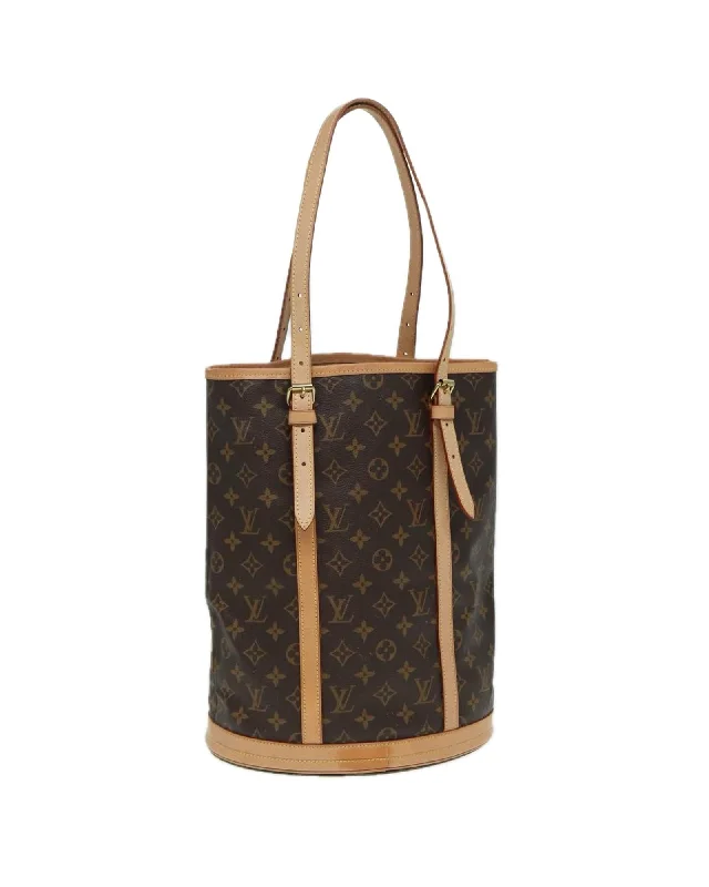 Monogram Canvas Bucket GM Shoulder Bag with Adjustable Strap