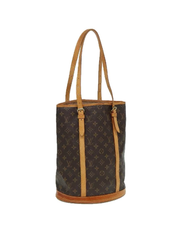 Monogram Canvas Shoulder Bag with Adjustable Strap