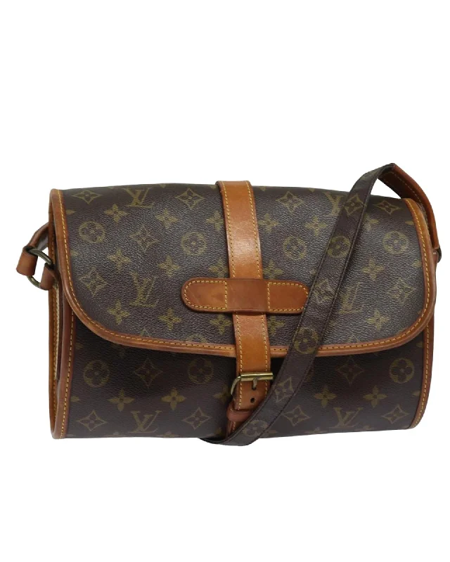 Monogram Canvas Shoulder Bag with Classic Design