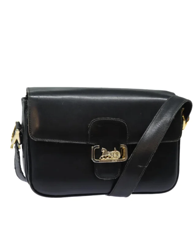 Leather Shoulder Bag with Adjustable Strap