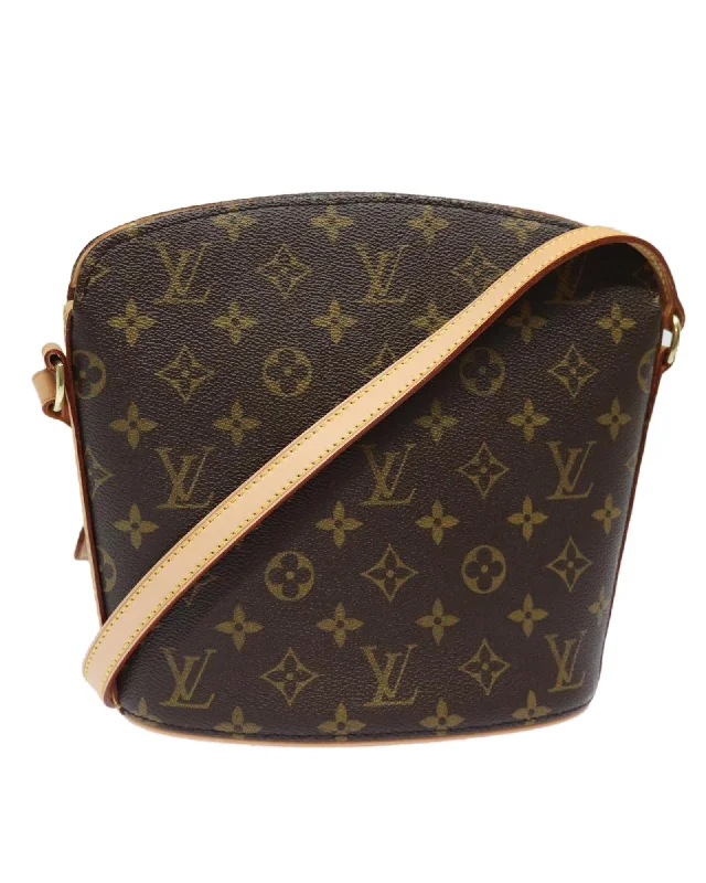 Monogram Drouot Canvas Shoulder Bag with Dust Bag