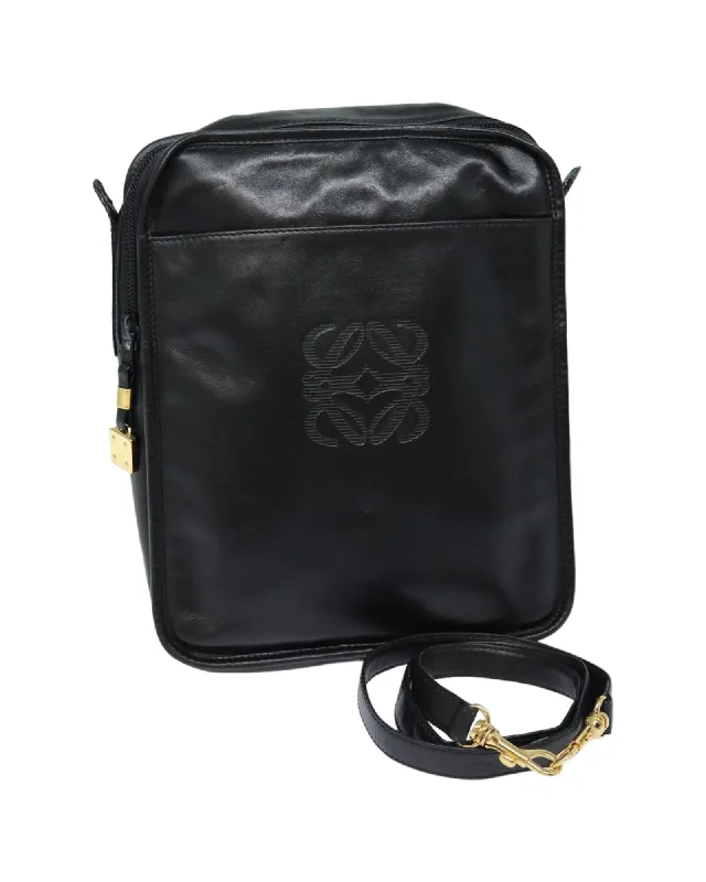 Anagram Leather Shoulder Bag