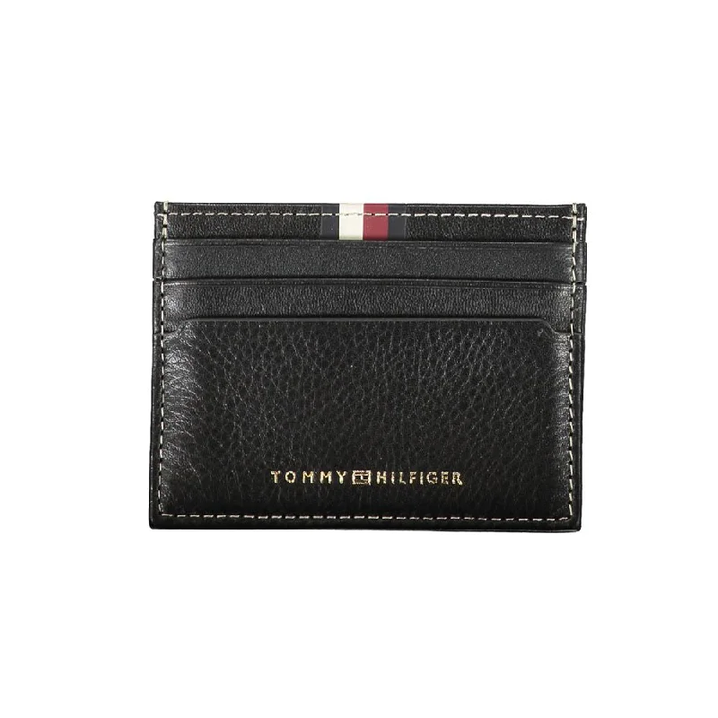 Tommy Hilfiger Black Leather Men Wallet