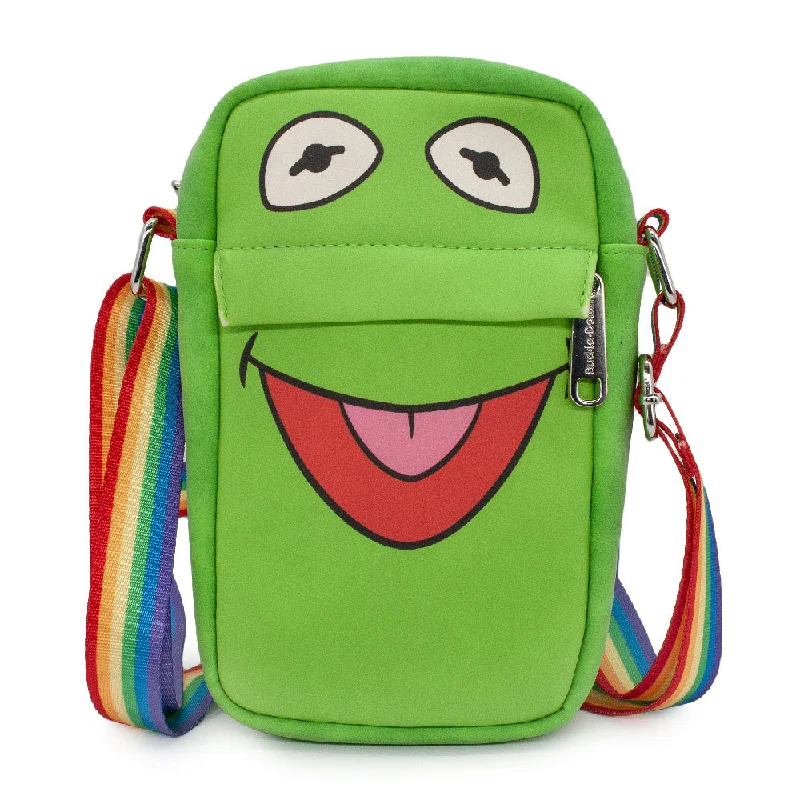 Women's Crossbody Wallet - The Muppets Kermit the Frog Face Greens