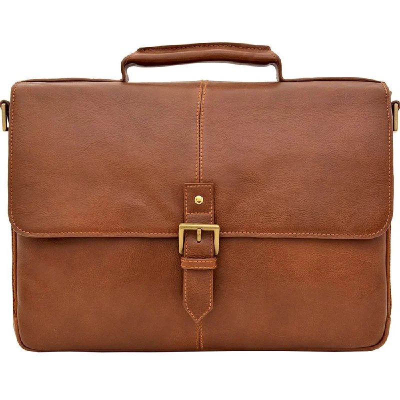 HIDESIGN Charles 15" Laptop Compatible Leather Briefcase