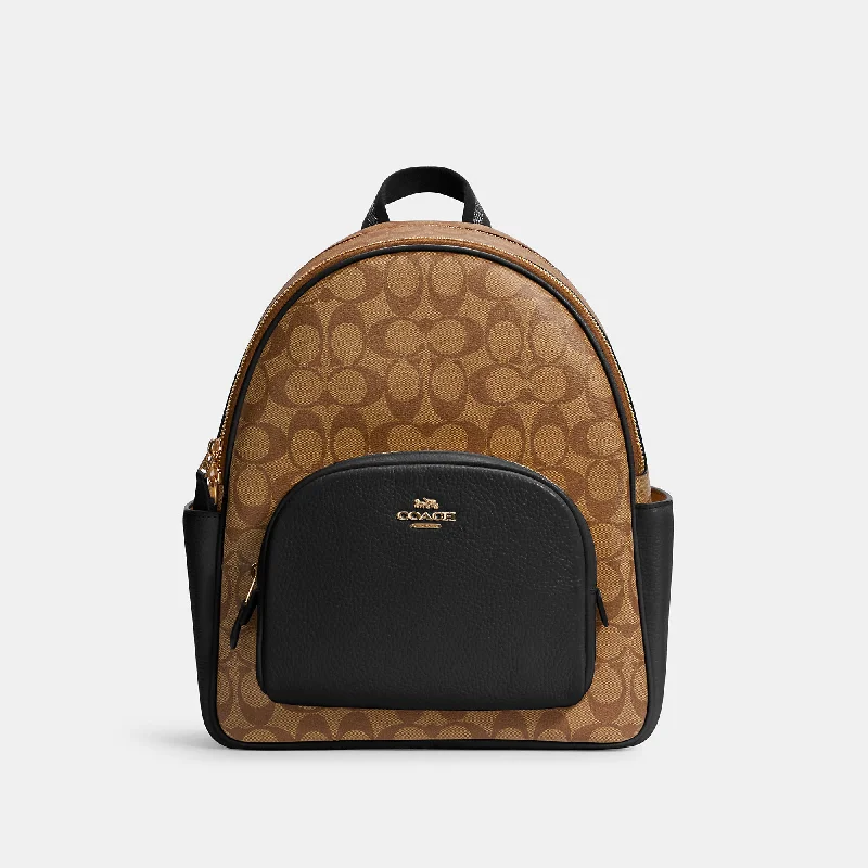 COACH Court Backpack In Signature Canvas