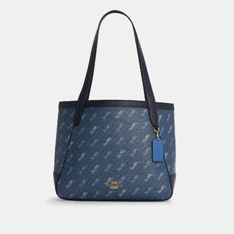 COACH Horse And Carriage Tote With Horse And Carriage Dot Print