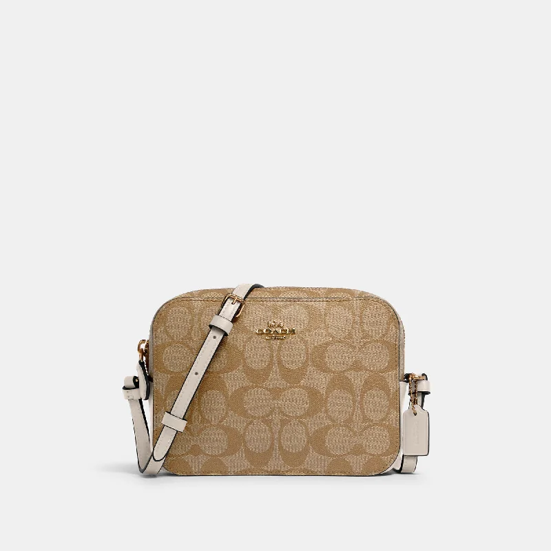 COACH Mini Camera Bag In Signature Canvas