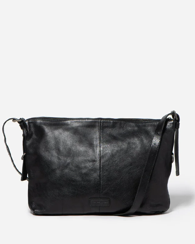 STITCH & HIDE LEATHER VAUCLUSE UNISEX SHOULDER CROSSBODY BAG - FREE WALLET POUCH