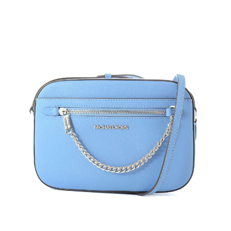 Michael Kors Jet Set Shoulder Crossbody Chain Camera Bag South Pacific Blue