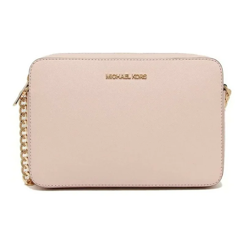 Michael Kors Leather Chain Shoulder Crossbody Bag Blush Pink