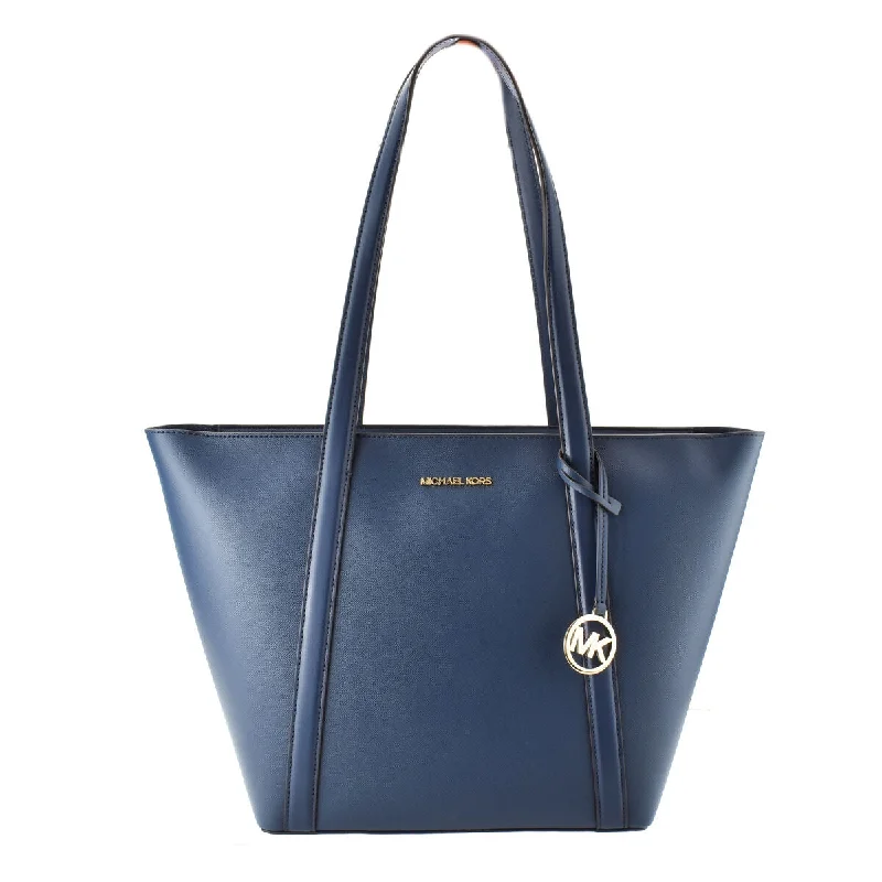 Michael Kors PRATT Navy Blue Tote Bag